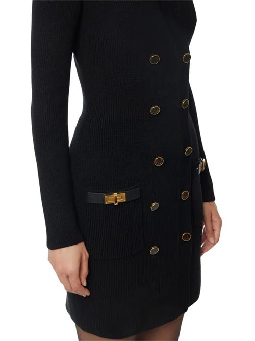 MINI DRESS IN MAGLIA ELISABETTA FRANCHI | AM04S56E2110 Nero